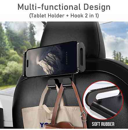 Тримач планшета на підголівник Tesla Model 3 Model Y універсальний для задніх сидінь, міцний автомобільний холдер Николаев