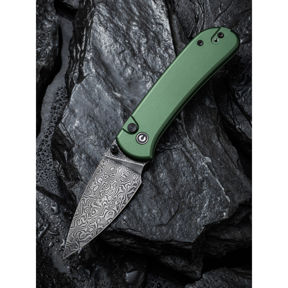 Нож складной Civvi Qubit Green Aluminum C22030E-DS1 Ровно - изображение 20