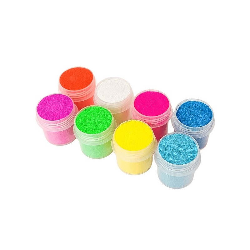 Набор глиттера для био-тату №6 glitter-set-big-8x-6 неоновый Винница - изображение 1