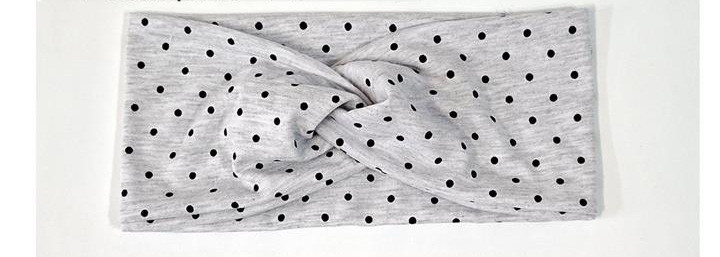 Пов'язка для дівчинки світло-сіра в горох Київ - фото 1