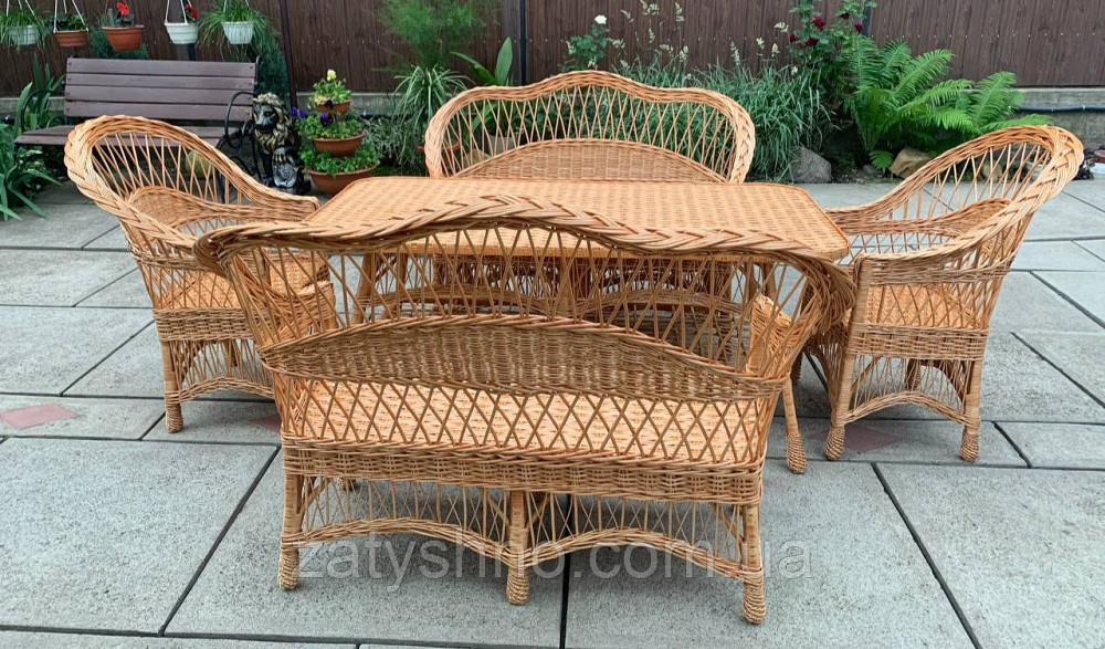 Набор мебели обычный, плетеный из лозы Киев - изображение 5