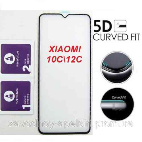 Защитное стекло Xiaomi Redmi 10C 12C 11A Curved Glass (5D) Одесса