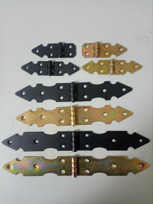 Завіса будівельна оздоблена покрита чорною порошковою фарбою 25х100мм "P-o" Киев - изображение 2