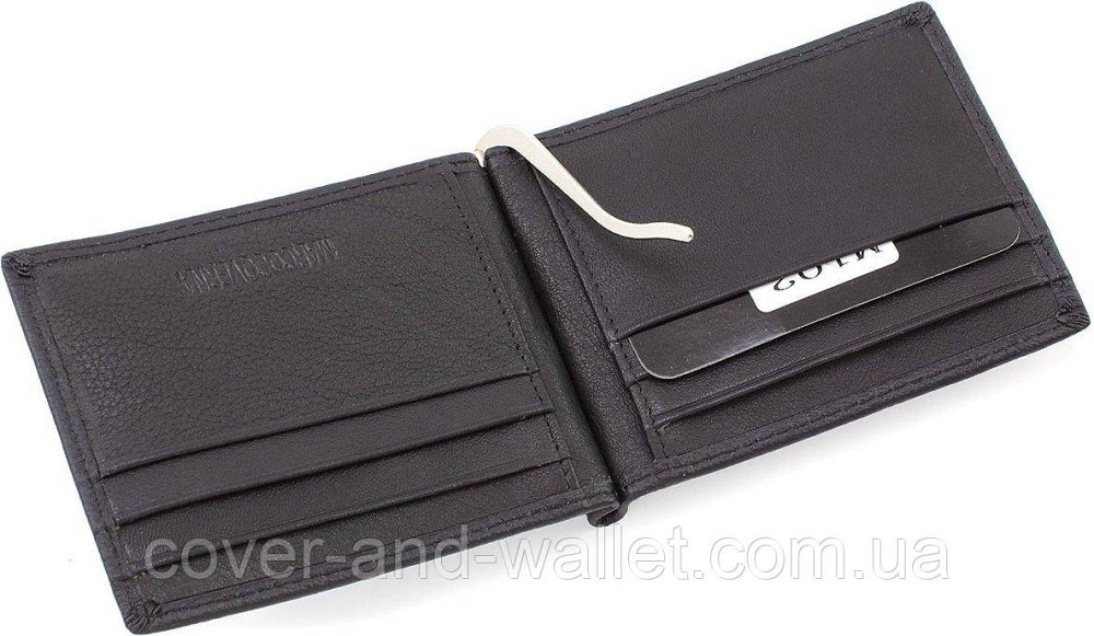 Мужской кожаный зажим для денег и карточек Marco Coverna M102 Киев - изображение 7