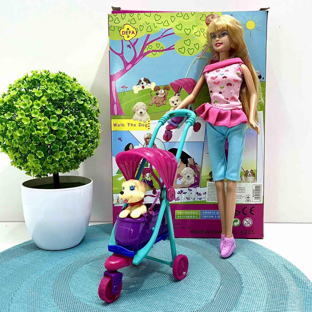 Лялька Defa з собачкою та коляскою 29 см (8205) Чернигов - изображение 1