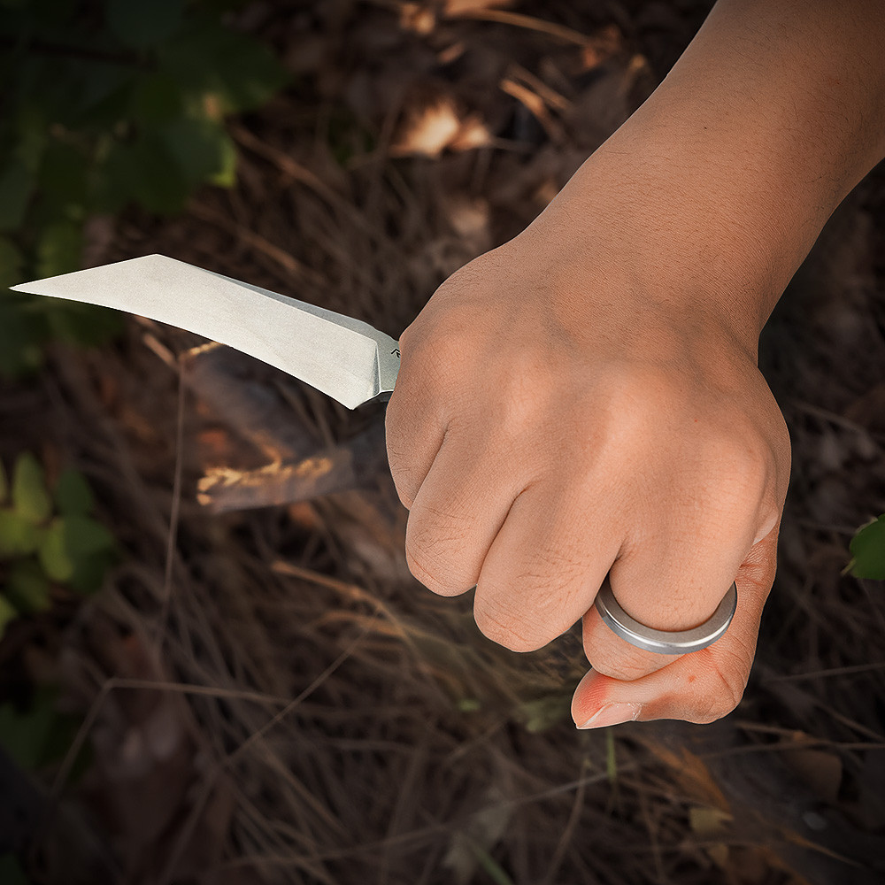 Ніж фіксований туристичний Ruike FS68, (8.6 см) 14C28N / G10 чорний Київ - фото 13