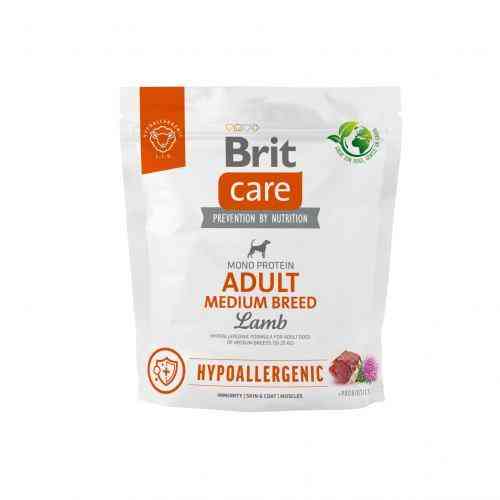 Сухой корм Brit Care Dog Hypoallergenic Adult Medium Breed для собак средних пород, гипоаллергенный с ягненком, 1 кг Киев