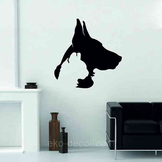 Декоративное настенное Панно «Силуэт кот пес», Декор на стену Киев
