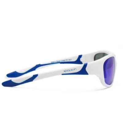 Детские солнцезащитные очки Koolsun Sport, 3-8 років біло-блакитни (KS-SPWHSH003) Винница