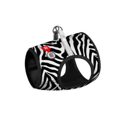 Шлея для собак WAUDOG Clothes м'яка з QR адресником "Зебра" XS4 (223-0055) Вінниця - фото 1