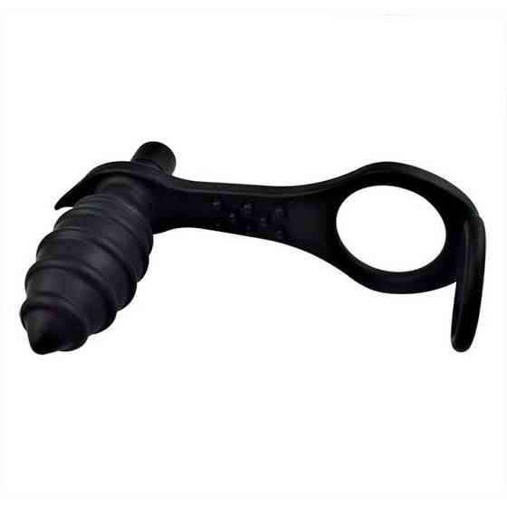 Уникальный Вибромассажер для анальной стимуляции и массажа простаты 10-ти частотный 3.6 см - Черный Винница