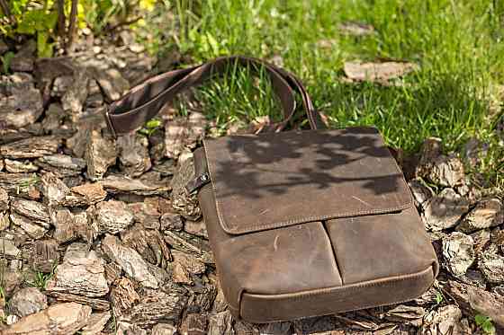 Сумка з вінтажної шкіри Коричнева (SHVIGEL) Київ