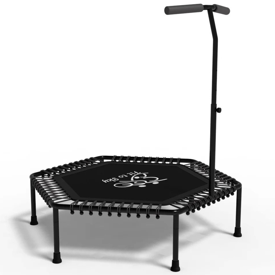 Батут спортивный домашний FitToSky 127 см с ручкой для фитнеса Киев - изображение 2