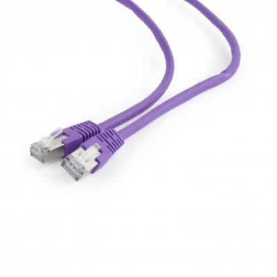 Патч-корд 0.5м FTP cat 6 CCA violet Cablexpert (PP6-0.5M/V) Винница - изображение 2