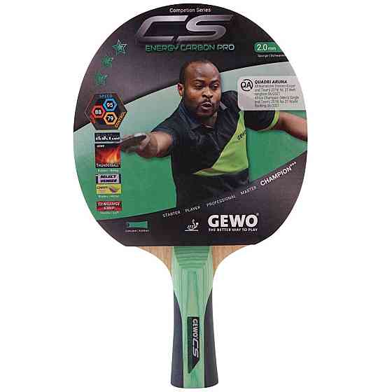 Ракетка для настільного тенісу Gewo CS Energy Carbon Pro FL (1057500001) Київ
