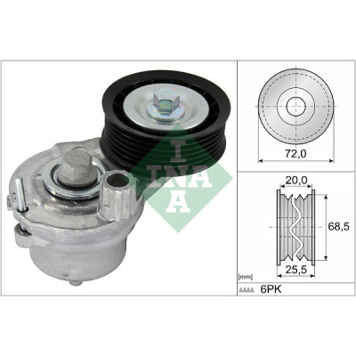 Натяжитель ремня с роликом INA 534 0703 10 Винница - изображение 1