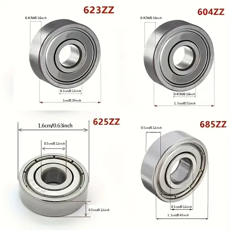 Радіальний підшипник 625ZZ для 3D-принтера, металевий Київ - фото 7