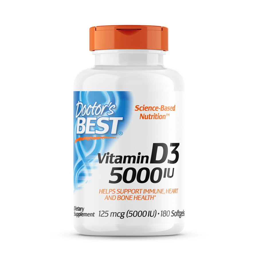 Витамин D3 Doctor's Best Vitamin D3 5000 IU 180 Softgels Луцк - изображение 1