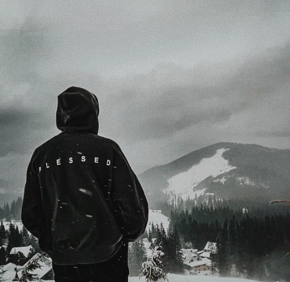 Толстовка/худі унісекс з принтом — BLESSED. XXL Чернівці - фото 1