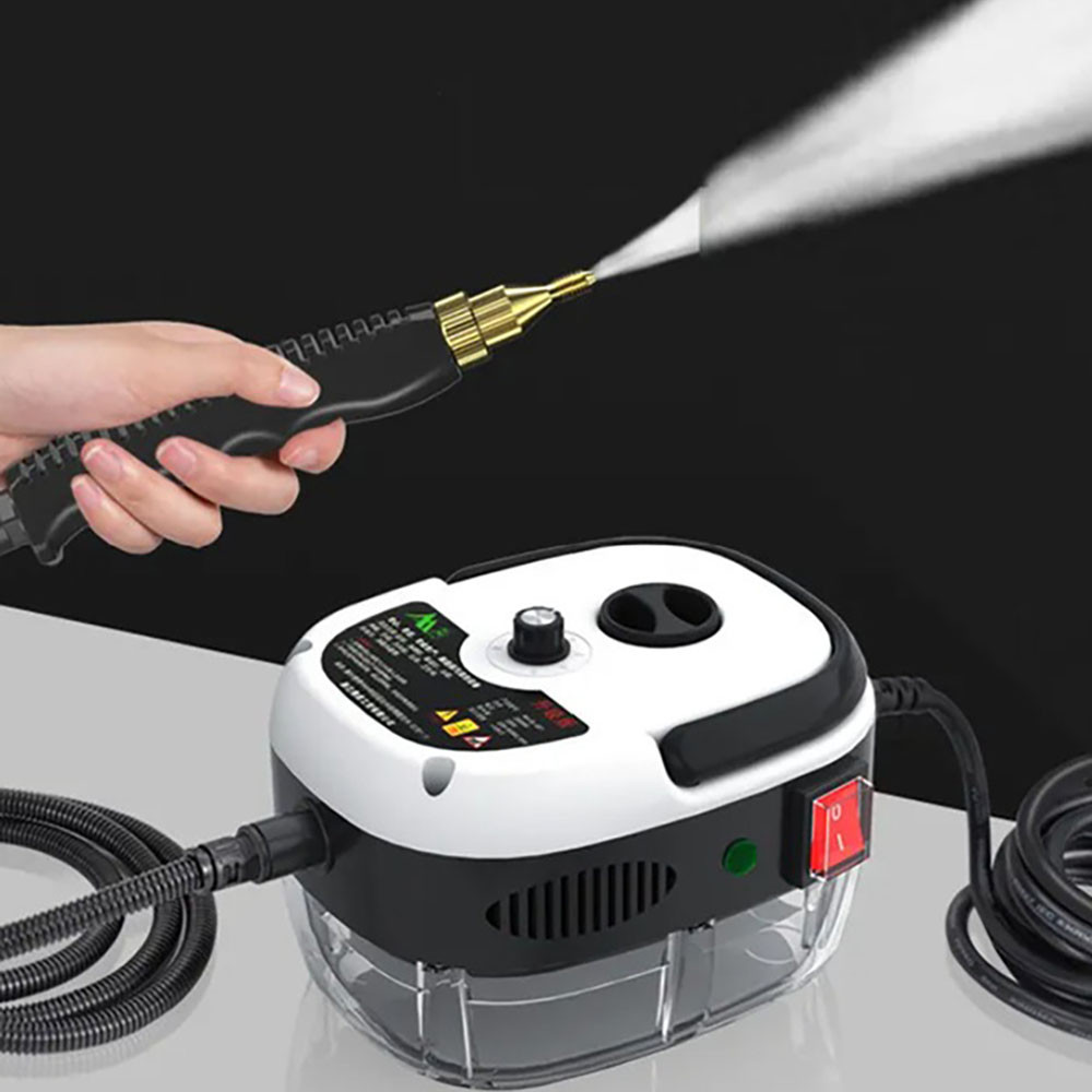 Портативный пароочиститель для дома, 2500Вт, 900мл + 4 насадки, Белый / Парогенератор для уборки / Паровой очиститель Киев - изображение 4