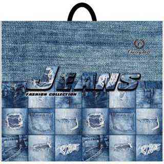 Пакет із петльовою ручкою (50*60) "Джинс" Ренпак (25 шт.) Харків