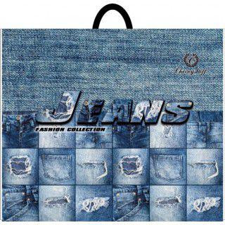 Пакет із петльовою ручкою (50*60) "Джинс" Ренпак (25 шт.) Харків - фото 1