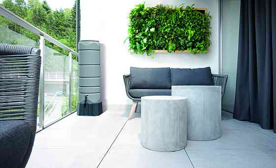 Ємність для збору дощової води Prosperplast VUELTA 110 л, світло-сіра Київ