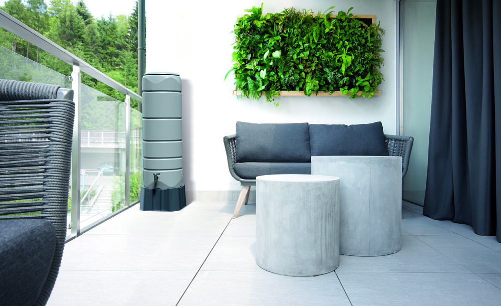 Ємність для збору дощової води Prosperplast VUELTA 110 л, світло-сіра Київ - фото 5