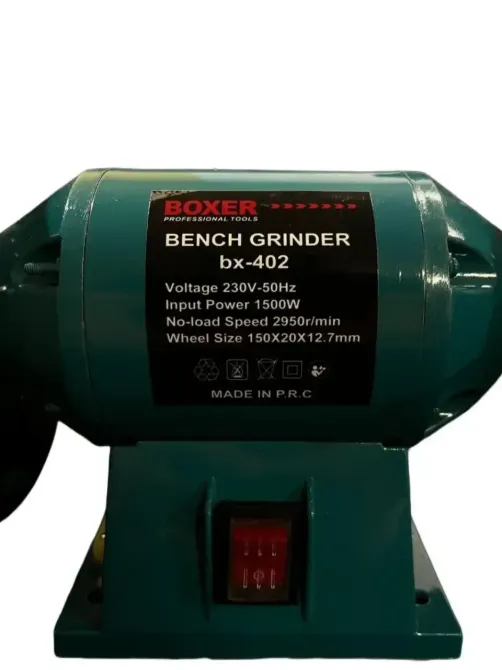 Точило дисково-стрічкове  BX-402 BOXER 1500 Вт,Потужне точило дисково-стрічкове 150 мм диск,Гріндер для заточування Львів - фото 3