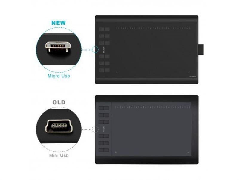 New_Графічний планшет Huion New 1060Plus + рукавичка ( Чорний ) Харьков - изображение 4