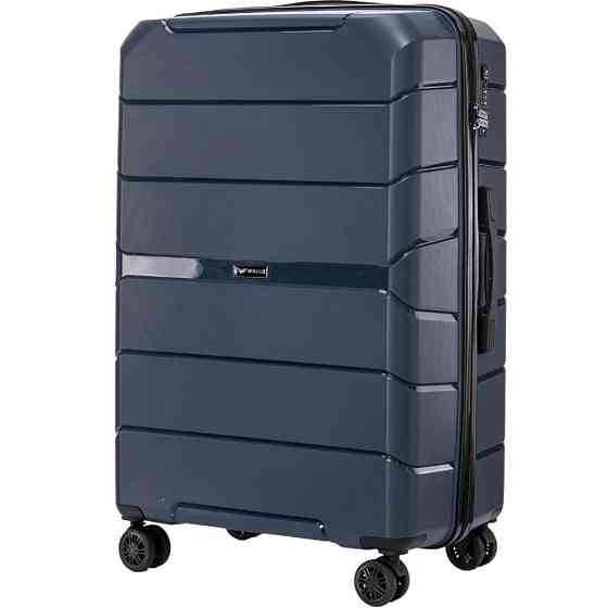Валіза поліпропіленова WINGS PP06 велика т78 см емно-синя Київ
