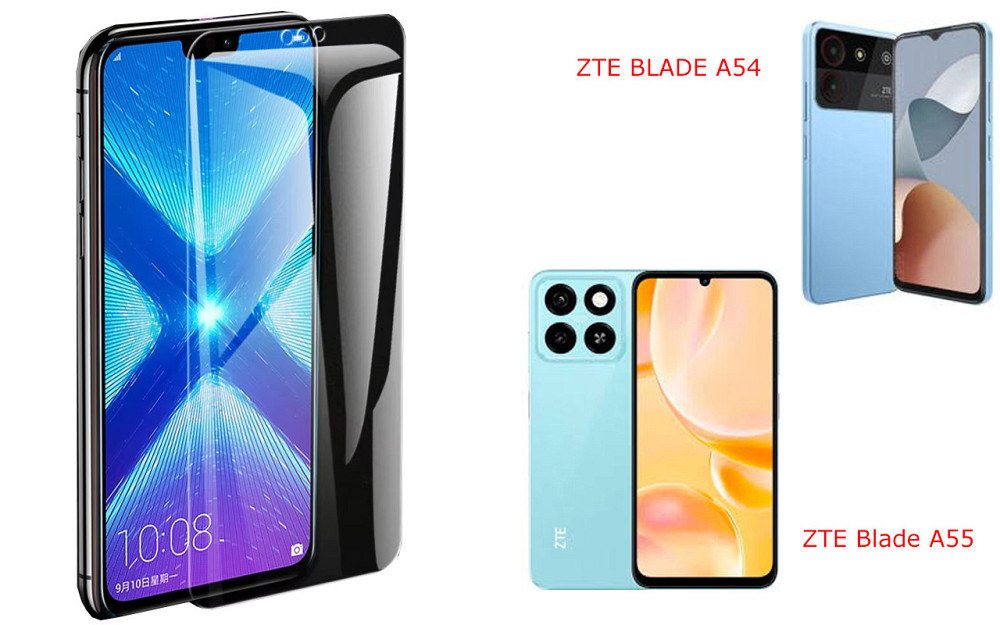 Захисне скло NeoGlass для ZTE BLADE A54, Blade A55 – надпрозоре та стійке Київ - фото 2