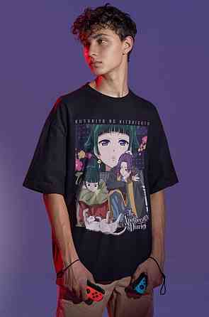 Футболка для мальчика аниме Маомао Апотхекарй Диариес Ессентиал оверсайз (рост от 165 до 180 ) Черний AnimeJ0806m Днепр