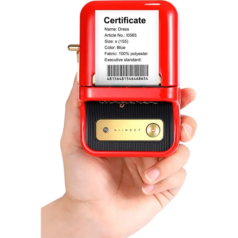 Термопринтер для друку наклейок NIIMBOT B21S Red Київ - фото 2