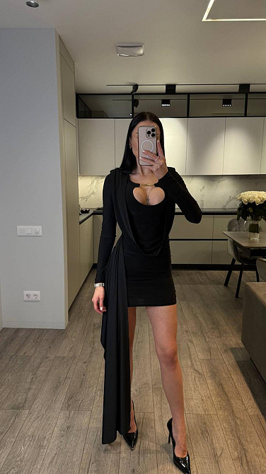 Жіноча романтична святкова мініплаття олія кора Чорний, 44/46 Одеса - фото 2