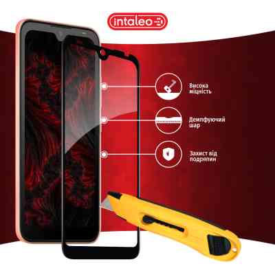 Стекло защитное Intaleo Full Glue Tecno Pop 5 Go Black (1283126573378) Винница