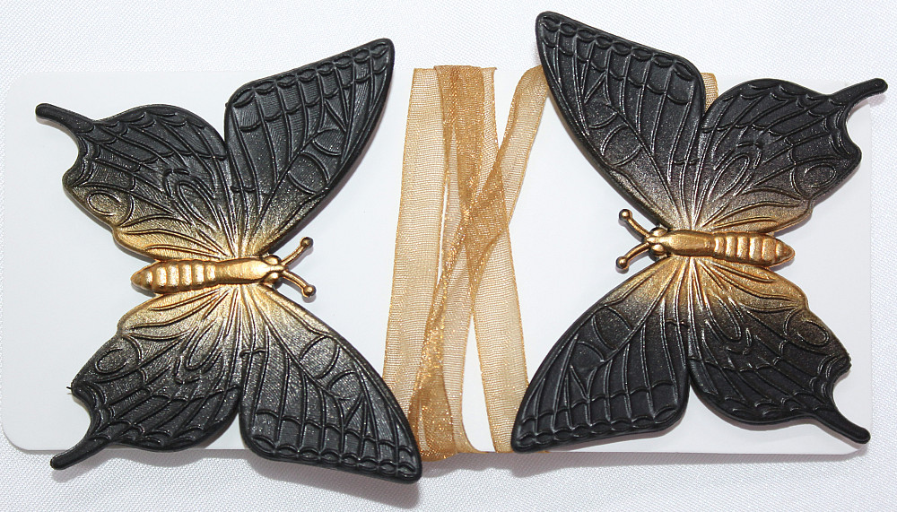 Магніти для штор і гардин (138м) Метелик набір 2 шт Венге з бронзовим (81-049) Київ - фото 5