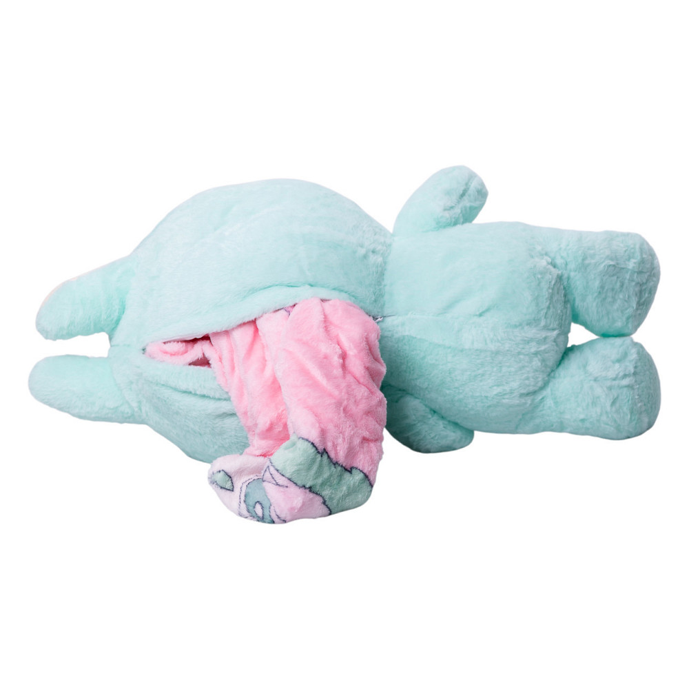 Дитяча м'яка іграшка Лабубу з пледом 54 см плюшева М'ятна ТМ COLORFUL HOME LAB3M Київ - фото 2