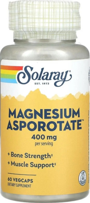 Магній аспоротат Solaray Magnesium Asporotate 400 мг 60 вег капс Київ - фото 1