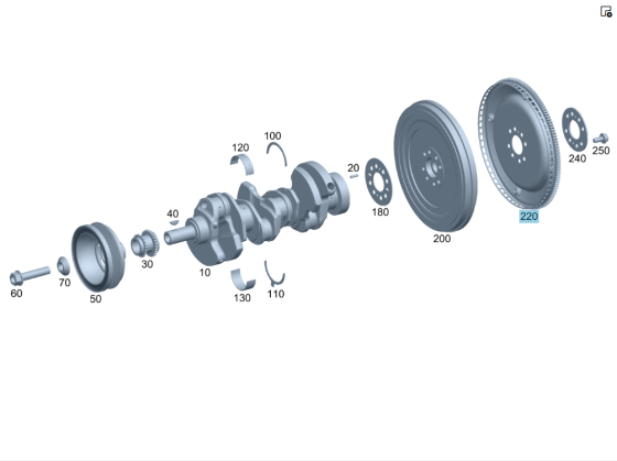 Mercedes-Benz  A2760300012 Маховик для двигунів M276 V6 M278 V8 C-Class Cabrio A205 C-class Estate S205 C-Class Coupe С205 C-Class W205 GLC X253 GLC C Одеса