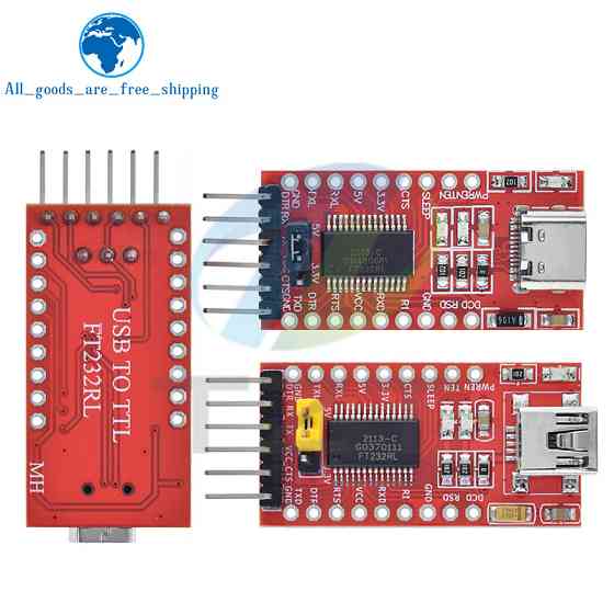MiniUSB - UART TTL FT232RL 6pin конвертер, програматор для Arduino, модуль перетворювача інтерфейсів Київ
