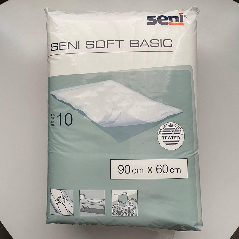 Пелюшки гігієнічні універсальні Seni Soft Basic 90см*60см, 10 шт. Кривий Ріг - фото 1