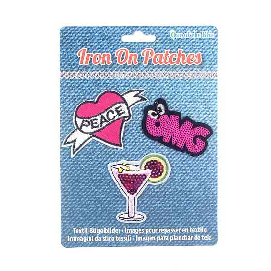 Дисплей шеврони Iron on Patches "Мартіні" Рівне