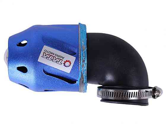 Фильтр воздушный (нулевик) Ø42mm, 90*, пуля (синий) Мукачево