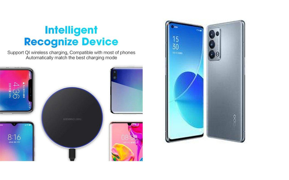 Бездротовий зарядний пристрій Copper до 30W для Motorola Edge 30 Neo, 30 Pro, 30 Ultra, USB-C, LED Київ - фото 4