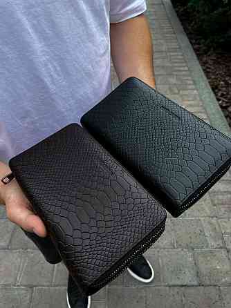 Клатч на дві блискавки з фактурною натуральною шкірою MC-086-5902С Київ