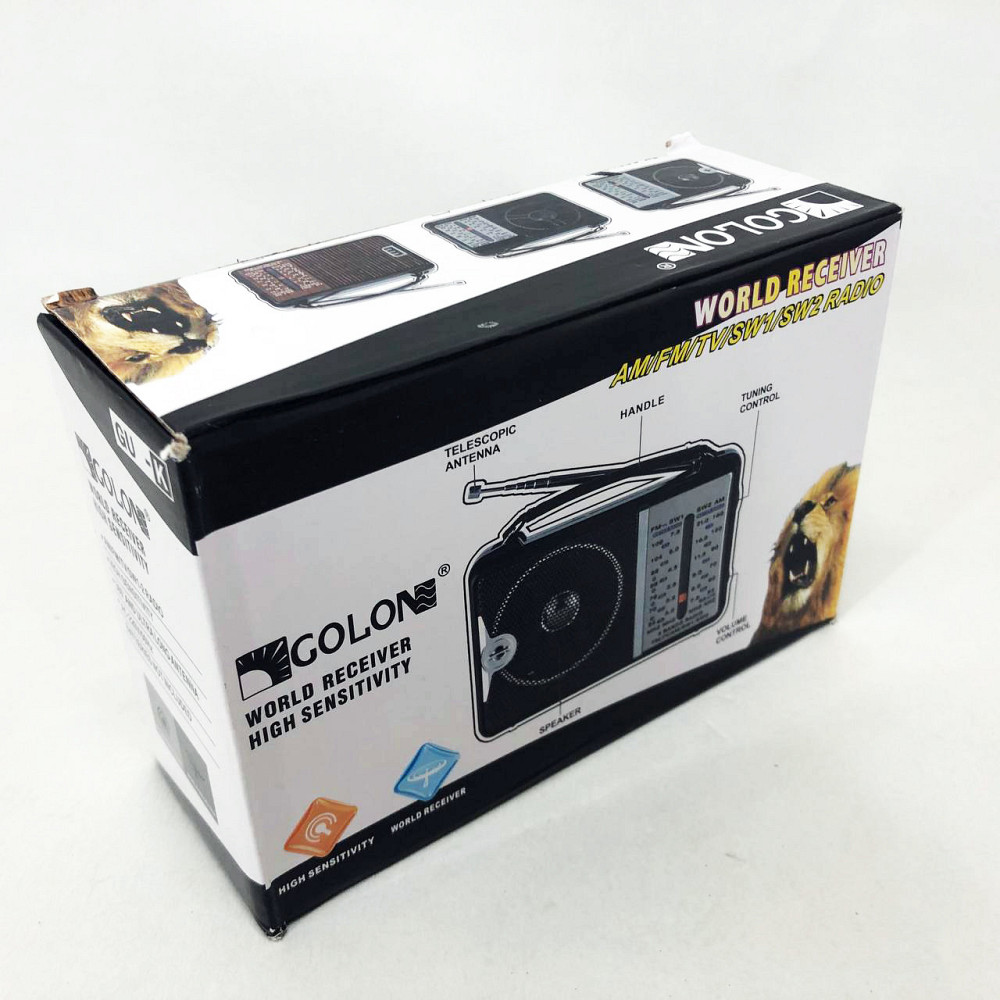 Радіоприймач портативне радіо Golon RX-606 від мережі та на батарейках приймач ретро колонка MV-565 fm акустична Київ - фото 3