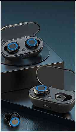 Наушники беспроводные TWS Y50 Bluetooth 5.0 + DER blue Киев