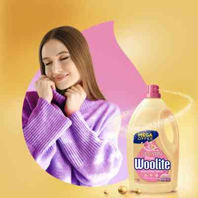 Гель для стирки Woolite Для шерсти и деликатных тканей С кератином 4.5 л (5908252004546) Винница