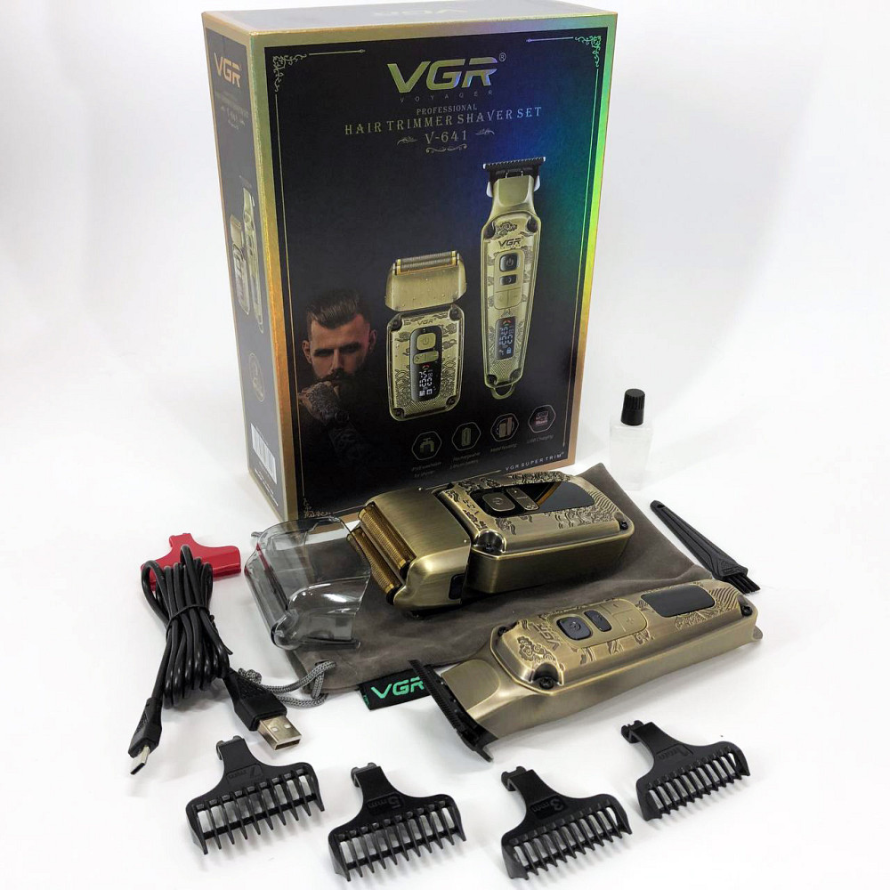 Бездротовий акумуляторний тример для стрижки волосся VGR, Машинка для стрижки волосся професійна TW-69 Київ - фото 17